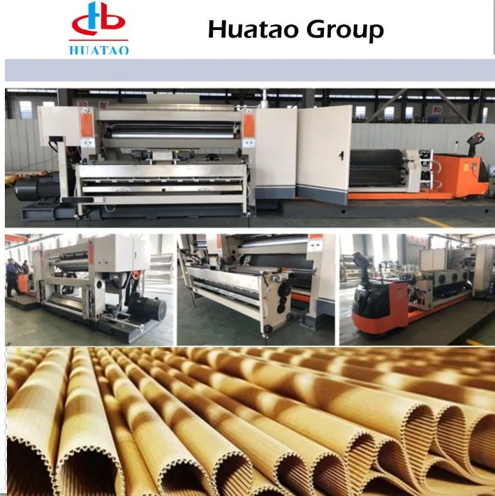 Production Line Huatao 1600-2500mm Width 3/5/7ply Corrugated Cardboard Corrugation Machine with ISO9001